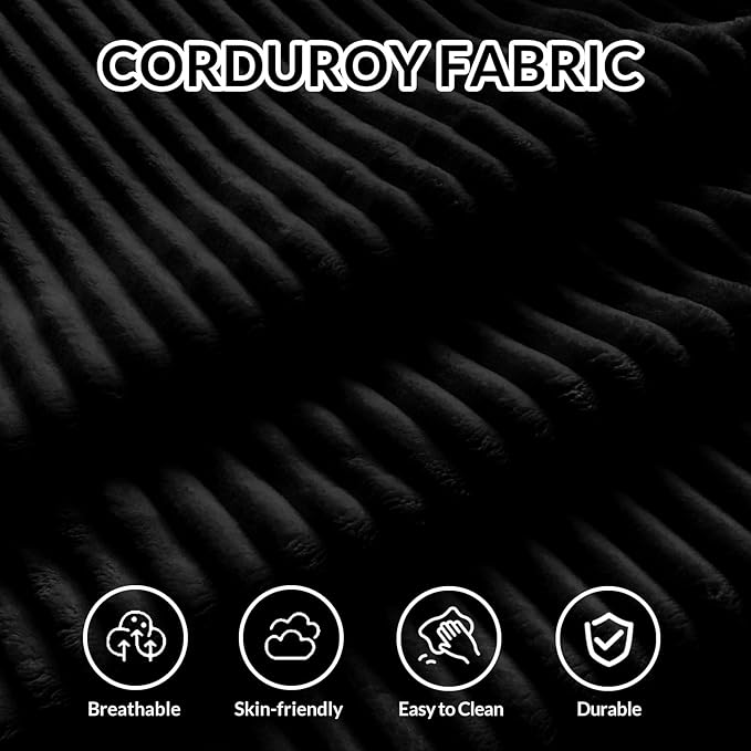 ANONER 103" Sectional Cloud Couch with L-Shape Chaise, Modular Sofa with Deep Seat, Free Combination Cloud Couches for Modern Minimalist Living Room Apartment, No Assembly Required, Black