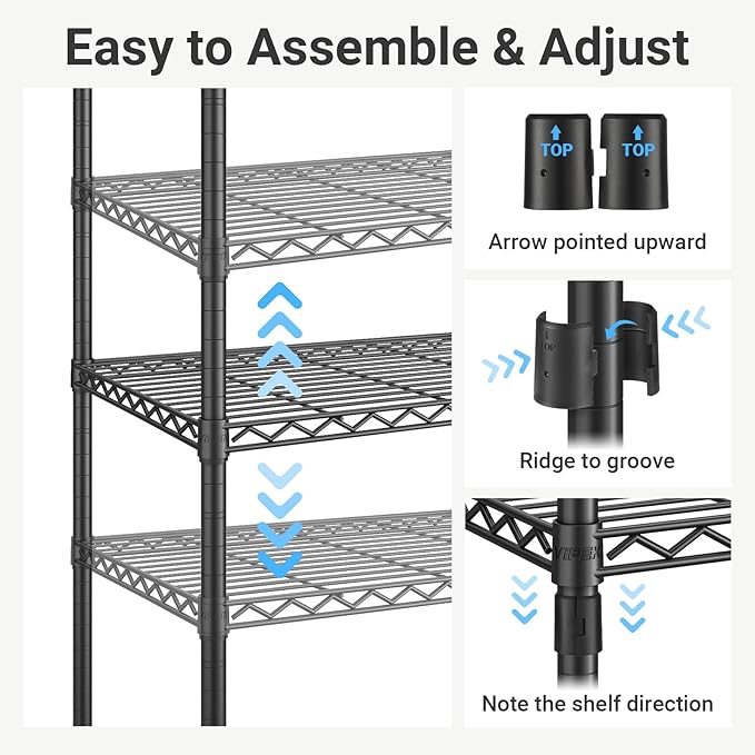 VIPEK R2 Heavy Duty Rolling Garment Rack 3 Tiers Adjustable Clothes Racks with Double Rods & Hooks, Freestanding Wardrobe Closet Storage Rack Metal Clothing Racks for Hanging Clothes, White