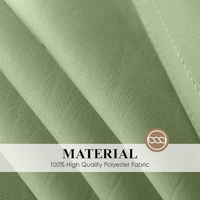 Square Tablecloth 52 x 52 Inch Sage Green Tablecloths Stain-Wrinkle Resistant Washable Polyester Table Cloths for Holiday, Buffet Parties, and Weddinge 6pack