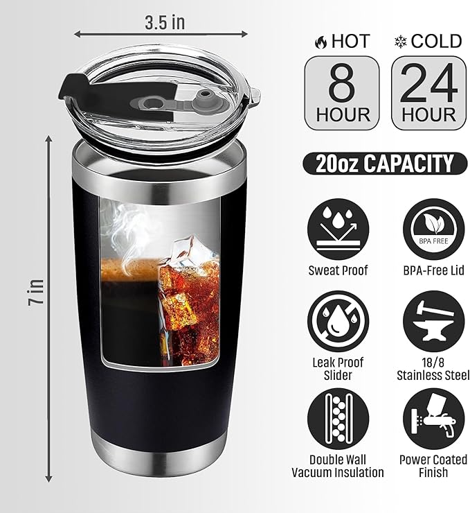 Christmas Gifts for Dad, Men - Gifts for Dad from Daughter, Son - Dads Birthday Gift Ideas, Happy Birthday gifts for Dads, Fathers - Best Dad Ever Gift, Present for dads - 20 Oz dad Tumbler