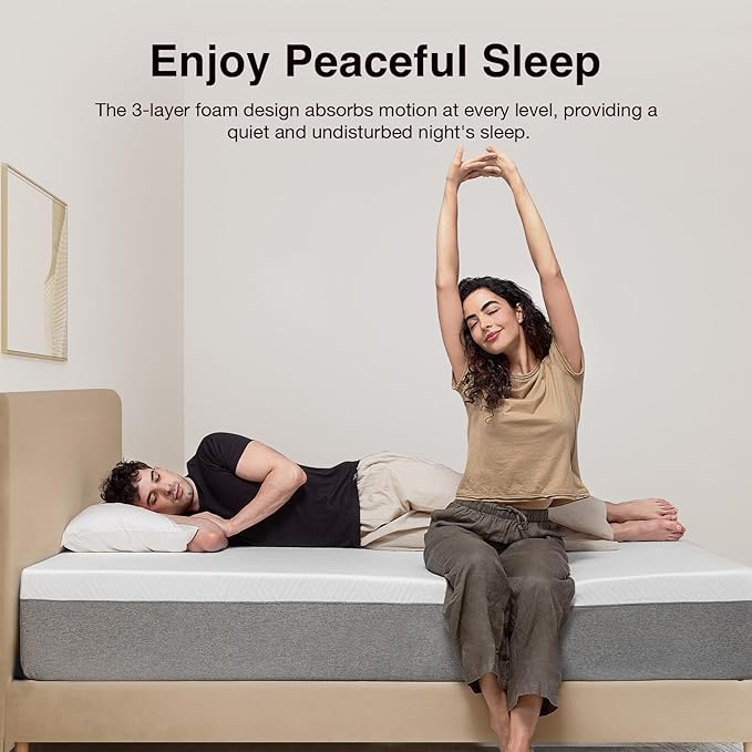 Novilla California King Mattress, 12 Inch Gel Memory Foam Cal King Mattress for Cool Night & Pressure Relief, Medium Plush Feel with Motion Isolating, Bliss