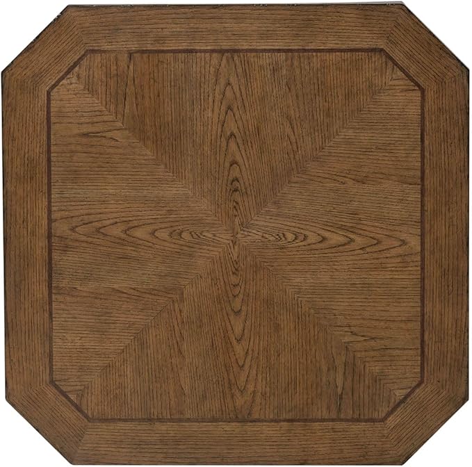 Liberty Furniture Carolina Park Opt 3 Piece Set for Living Room - Octagonal Cocktail Table, 2 Octagonal End Tables - Amber Brown Oak