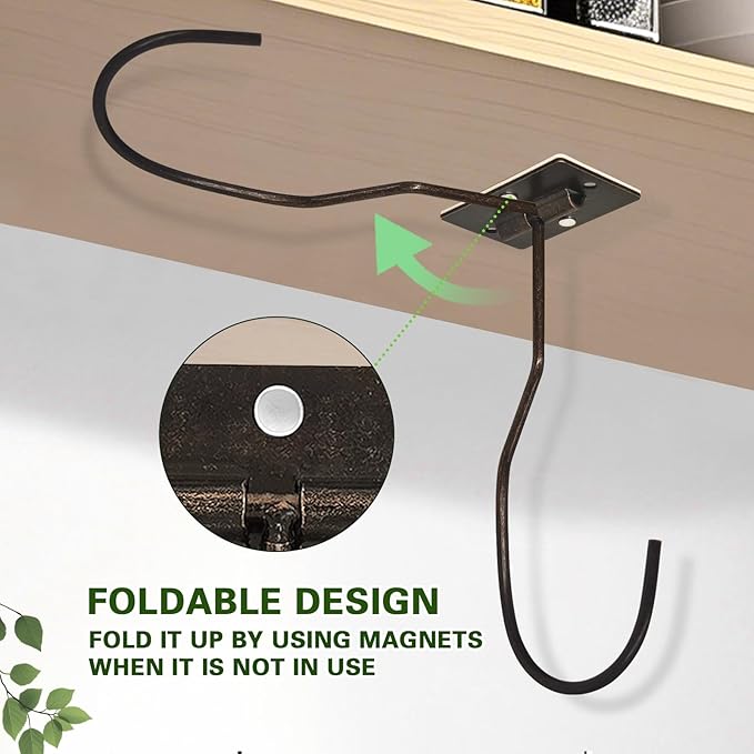 Banana Hanger Hook – Space Saving Banana Holder Hanger to Keep Bananas Fresh, Self Adhesive and Screw Banana Hook 3Pack Copper