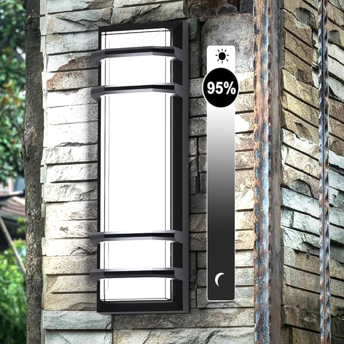 Sytmhoe 16inch LED Square Outdoor Wall Lights 30W 6000K 10%-100% Dimmable Exterior Wall Light Aluminum Body Waterproof IP65 led Porch Light for House Patio Garage Garden