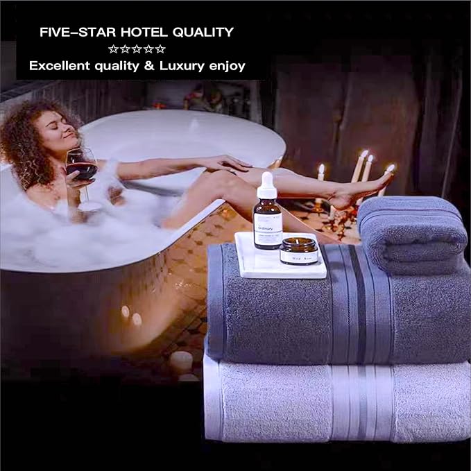 Bath Sheet,Oversized Bath Towel,Beach Towel, 40x73 inches, Extra Large,100% Luxury Cotton, Super Soft & Absorbent (Green, Extral Large)