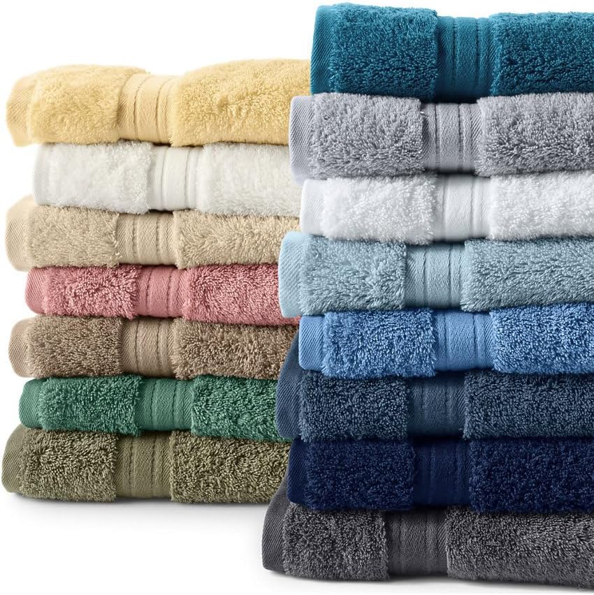 Lands' End Supima Towel Ivory Bath- Hand Towel
