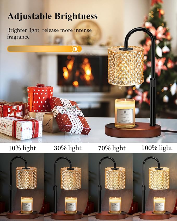 Candle Warmer Lamp with Timer Dimmer Height Adjustable for Women Birthday Gift, Mothers Day Gift, House Warming Gifts New Home Decor, Electric Candle Warmer Gifts for Women