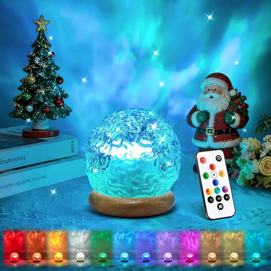 Christmas Gifts for Teens Girls Ocean Lamps for Bedroom,18-Color Teen Girl Gifts Trendy Stuff Mood Lighting,Dimmable Night Light Projector Lights for Bedroom,Remote Aesthetic Room Decor for Teen Girls