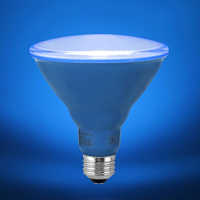 Xtricity LED PAR38 Blue Flood Light Bulbs, 7W, (40W Equivalent), Waterproof, Indoor/Outdoor, E26 Medium Base, Blue Flood Lights Outdoor/Indoor 120V, RoHS Listed, Blue (1 Pack)