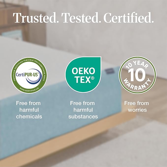 LIFEMENT Basic King Cooling Gel Infused Memory Foam Mattress in a Box | Medium Firm Bed, Fiberglass Free, Certified Pressure Relief Foam, Cooling Comfort Sleep, 8 Inch