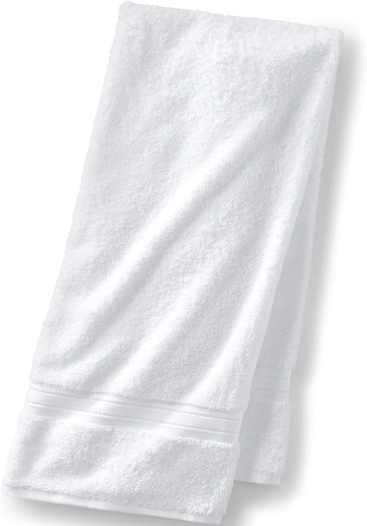 Lands' End Supima Towel White Bath- Bath Sheet