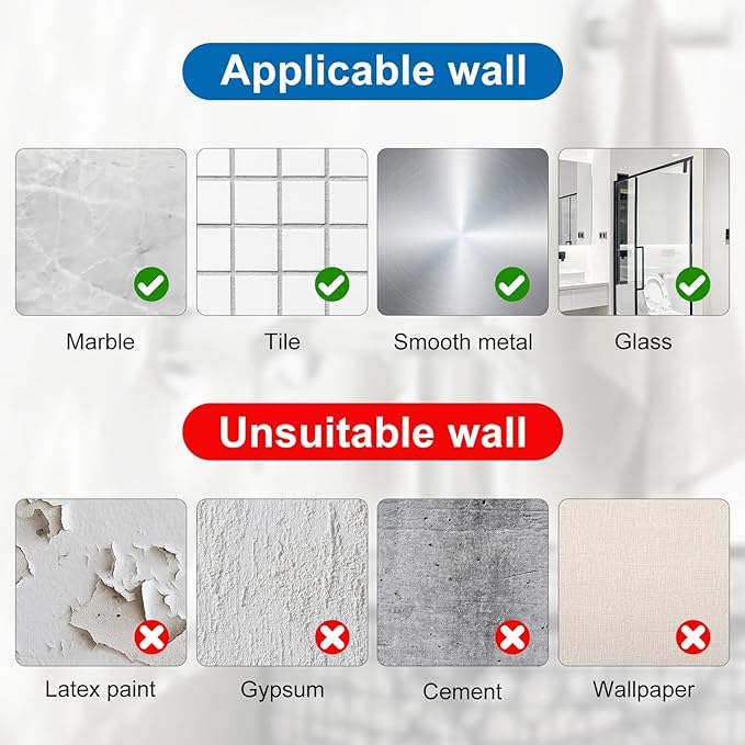 Suction Cup Hooks for Wreaths Holder Hanger on Glass Window Door, Heavy Duty Shower Towel Hook for Bathroom Stainless Steel, No Drill on Smooth Wall Glass Mirror Tile in Bedroom Kitchen (2, Silver)