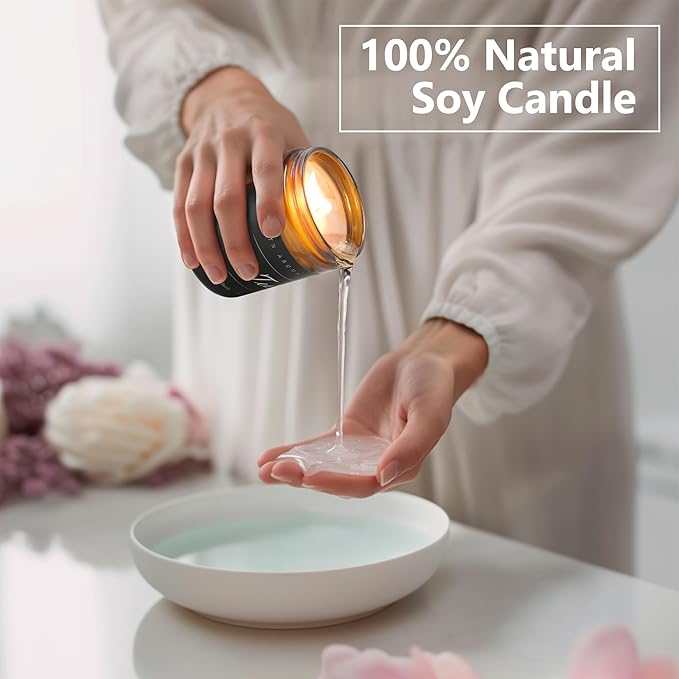 MOASITN Pumpkin Spice Heavenly Scented Candles for Home| Natural Soy Fall Candle| Handmade Long Lasting Aromatherapy Candle| Jar Candel for Women,Men as Halloween,Birthday,Relaxing Gifts| 7oz