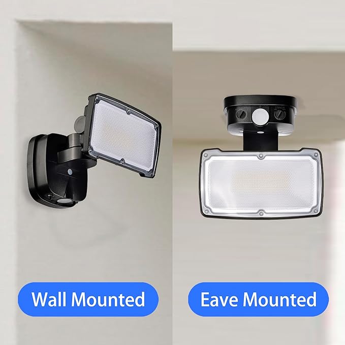 26W Flood Lights Outdoor, CCT Integrated LED Security Light Fixture, 1 Head Exterior LED Outdoor Light with Dusk to Dawn Control, ETL Water Resistant for Garage, Yard, Porch (Black)