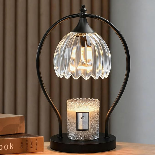 Candle Warmer Lamp with Timer Dimmer - Candle Warmer for Jar Candles - Plug in Wax Melt Warmer Unique Birthday Gifts for Women Mom House Warming Gifts New Home Room Decor