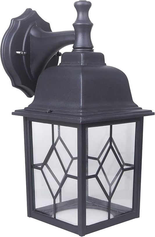 LIT-PaTH Outdoor LED Wall Lantern, Large Exterior Wall Light Fixture, 5000K Daylight White, 11W 1000 Lumen, Matte Black Anti-Rust Aluminum Porch Lighting for Outside, Patio, Garage, 1 Pack