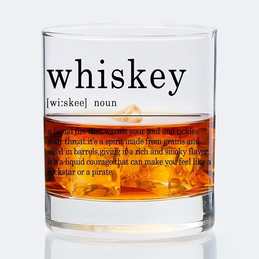 Whiskey Lovers Gifts Old Fashioned Whiskey Glasses, Whisky Gifts for Women Men, Scotch Drinker Gift 10 oz Rocks Barware Cup for Cocktail Drinks Scotch Bourbon Liquor