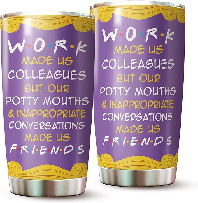 MARSANA Colleagues Tumbler - Work & Coworker Mug - Best Friend Gift - 20 Oz