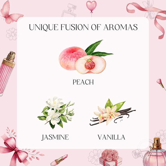 Pink Candles, Scented Candle Gift Set for Stress Relief, 6 Votive Candles for Women and Men, Birthday Candle Gifts for Women, Candles Gifts for Women (Pink, 14 oz)