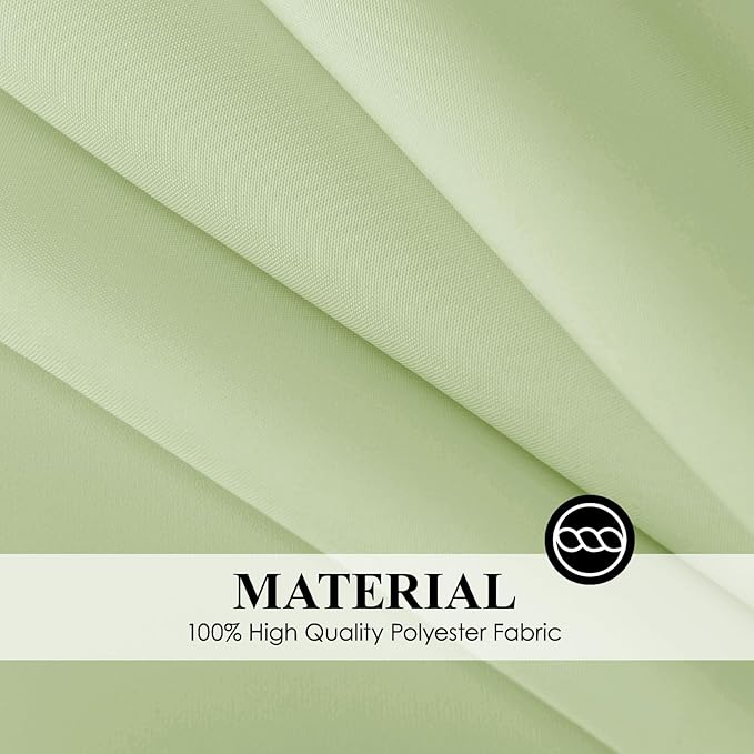 Rectangle Tablecloths 90x132 Inch 2 Pack Sage Green Tablecloth for 6ft Washable Decorative Linen Polyester Table Cloths for 8ft Dining Table Banquets Buffet Parties and Wedding