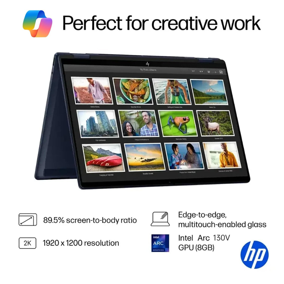 HP OmniBook X Flip 14 2-in-1 Laptop, Laptop Touchscreen 14" WUXGA IPS, Intel 8-core Ultra 5 226V, Intel Arc 130V GPU, 16GB RAM 512GB SSD, Thunderbolt 4, Windows 11 with Stylus Pen