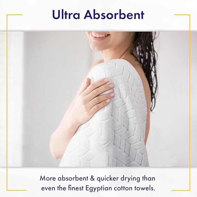Ultra Soft & Stylish 700 GSM Luxury Hand Towel Set (6 Pieces - 30 x 16 in.) - 100% Zero-Twist, Long-Staple Cotton - Remarkably Absorbent (Pewter Grey)