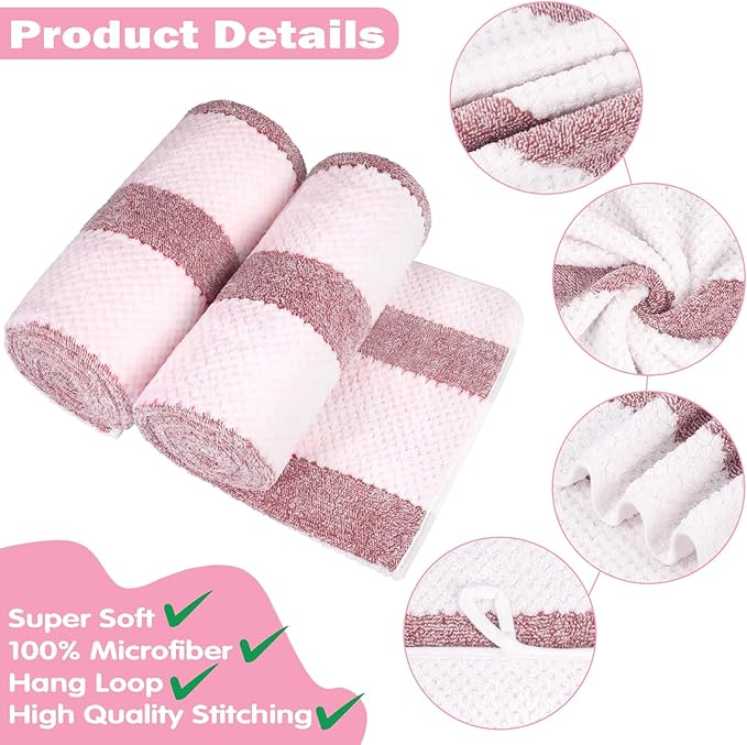 2-Pack Microfiber Bath Towels (27x54 Inches) - Ultra Soft & Quick Dry, 3X Absorbency, Lightweight for Gym, Yoga, Travel & Spa - Perfect for Home, Fitness & Post-Workout