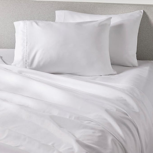 PeachSkinSheets Classic White Sheet Set - 1500tc Level of Softness - Extra Soft Cooling Sheets for Hot Sleepers and Night Sweats - Twin Size