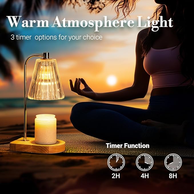 Marycele Birthday Gifts for Women, Candle Warmer Lamp with Timer, Unique Birthday Gifts for Wife Mom Friends Sister, 20th 30th 40th 50th 60th Year Old Gift Ideas