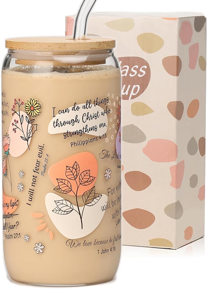 Bible Verse Coffee Mugs, Christian Gifts For Women, Christian Coffee Cups, My Daily Bible Affirmations Tumbler, Inspirational Religious Birthday Gift, Christmas Gift for Mom Wife Sister Friends