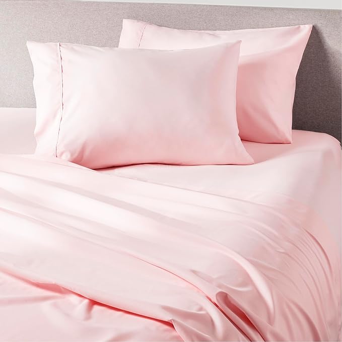 PeachSkinSheets Cotton Candy Pink Sheet Set - 1500tc Level of Softness - Extra Soft Cooling Sheets for Hot Sleepers and Night Sweats - California King Size