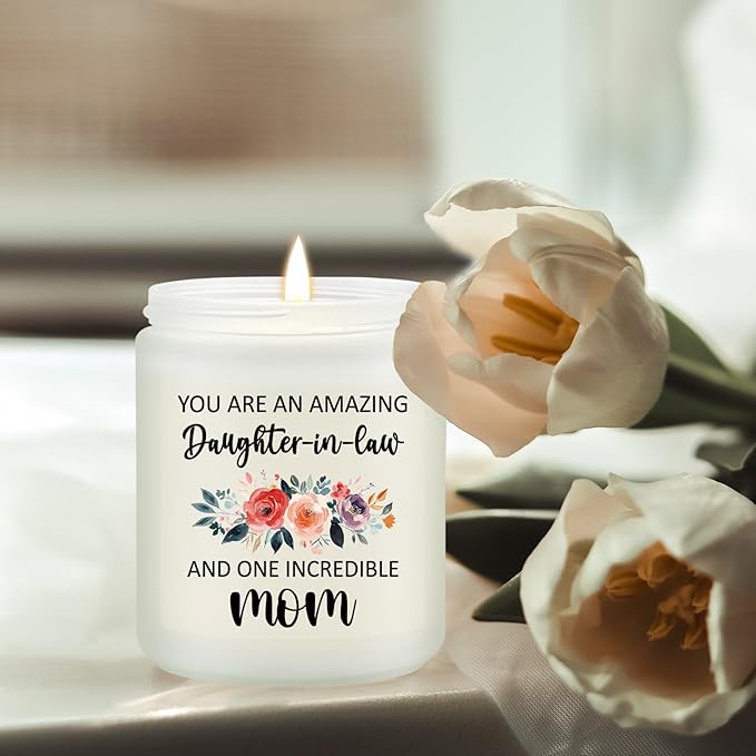 Daughter in Law Gifts Ideas - Birthday Mothers Day Christmas Gifts for Daughter in Law - Lavender Scented Candle