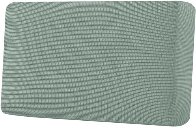 H.VERSAILTEX Super Stretch Individual Seat Cushion Covers Sofa Covers Couch Cushion Covers Slipcover Sets Thick Jacquard Textured Twill Fabric (1 Piece Loveseat Cushion Cover, Sage)