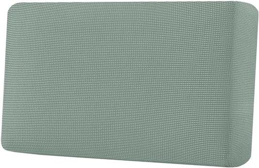 H.VERSAILTEX Super Stretch Individual Seat Cushion Covers Sofa Covers Couch Cushion Covers Slipcover Sets Thick Jacquard Textured Twill Fabric (1 Piece Loveseat Cushion Cover, Sage)