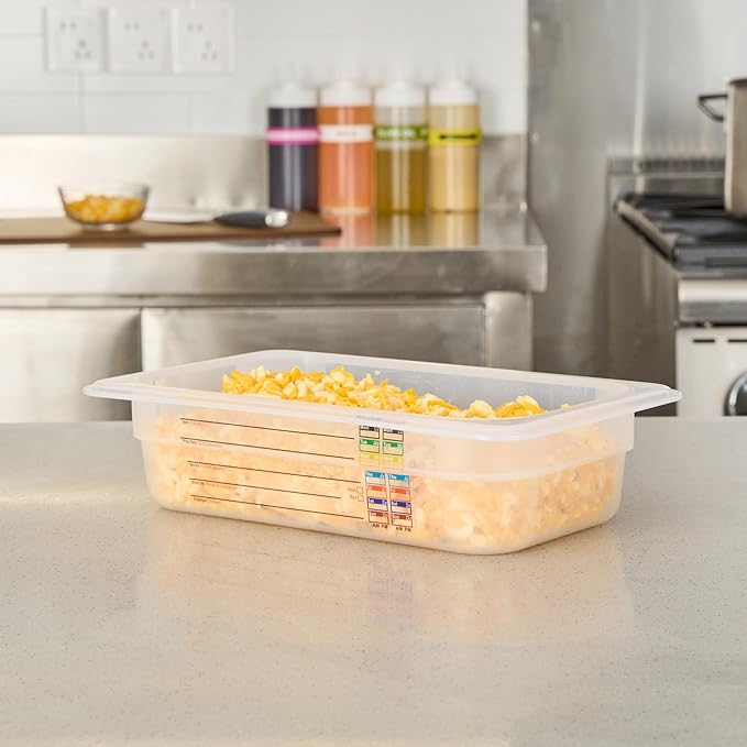 Restaurantware Food Storage Container 1 Pack of 10.3 x 6.2 x 2.5 Inches Plastic Stackable Storage Box White Reusable Label Container Dishwasher Safe For Restaurants And Kitchens