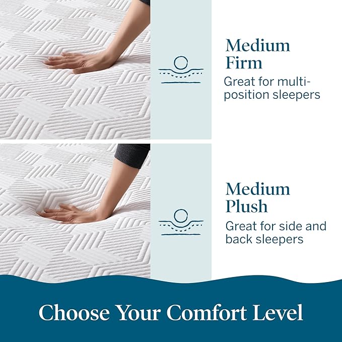 LUCID 12 Inch Memory Foam Mattress - Medium Firm Feel - Infused with Refreshing Bamboo Charcoal and Cooling Gel - Bed in a Box - Temperature Regulating - Pressure Relief - Breathable - Twin XL Size