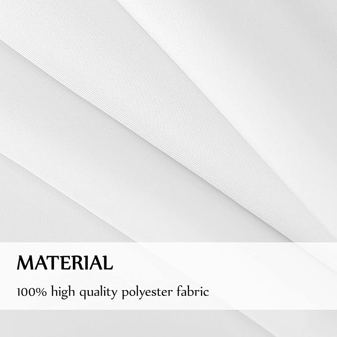 Rectangular Tablecloth 90x156 Inch 10 Pack White Table Cloths for 8ft Stain Resistant Decorative Washable Polyester Rectangle Tablecloths for Dining Table Banquets Buffet Parties and Wedding