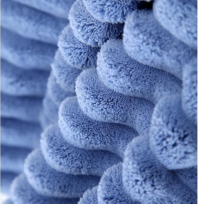 SOFTBATFY Soft Microfiber Hand Towels 4Pack, Super Absorbent Ribbed Towel Ideal for Hair Spa Sports and Travel (4 Color, Hand Towel Set)