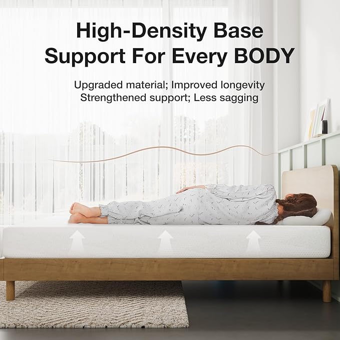 Novilla 5 Inch Queen Size Mattress, Gel Memory Foam Mattress for Cooling Night Sleep & Pressure Relief, CertiPUR-US Certified Mattresses Queen Size