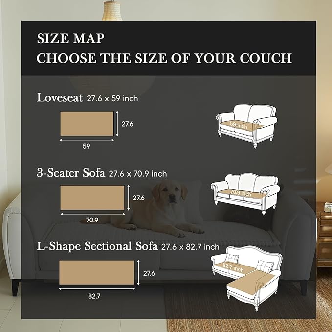 Couch Cover (HB-White, 27.6" x 59")