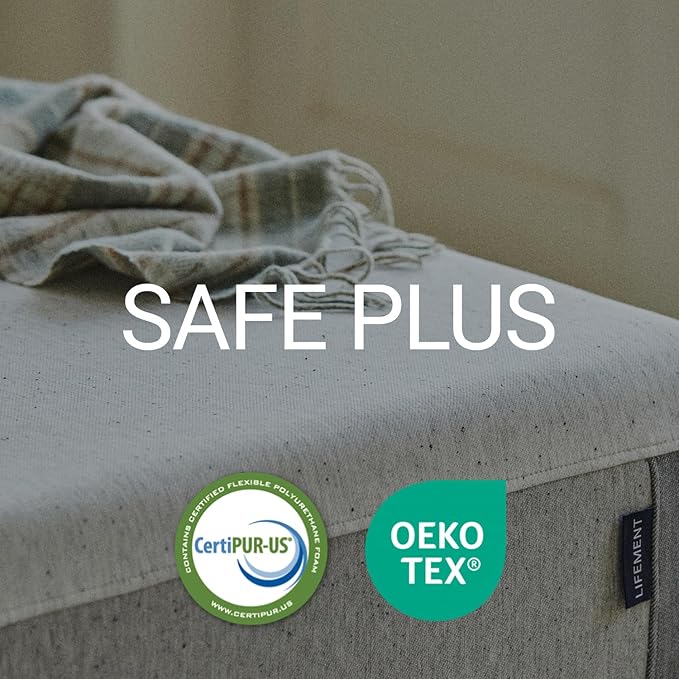 LIFEMENT Twin Mattress 10 Inch for Kids, Essential Graphite Infused | Medium Firm, Fiberglass Free, Cooling Pressure Relief | CertiPUR-US & Oeko-TEX Certified, Mattress in a Box
