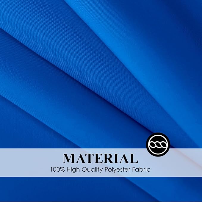 Rectangle Tablecloths 60x120 Inch 2 Pack Royal Blue Tablecloth for 6ft Washable Decorative Linen Polyester Table Cloths for 8ft Dining Table Banquets Buffet Parties and Wedding