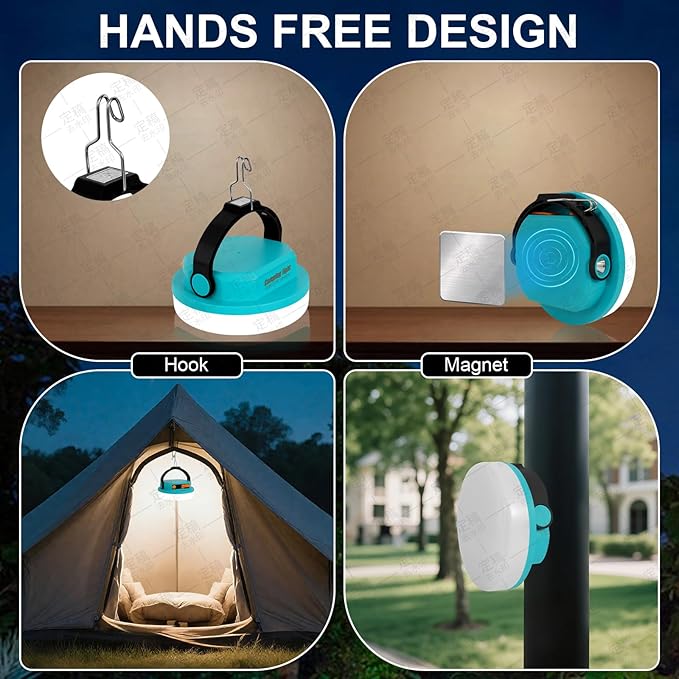 Rechargeable Camping Light MAYDENG 4000mAh , 100W, Waterproof LED Light. Suitable for Outdoor Emergencies, Hiking, and Backpacking.