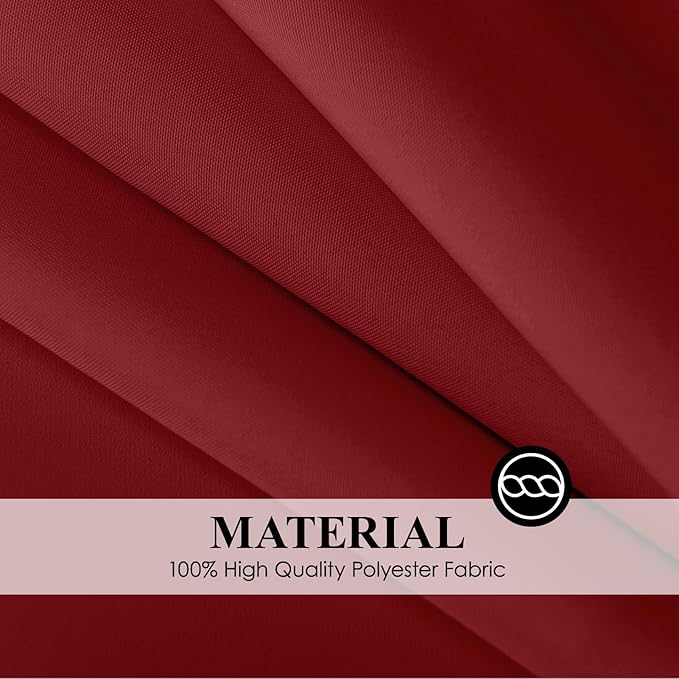 Rectangle Tablecloths 90x132 Inch 6 Pack Red Tablecloth for 6ft Washable Decorative Linen Polyester Table Cloths for 8ft Dining Table Banquets Buffet Parties and Wedding