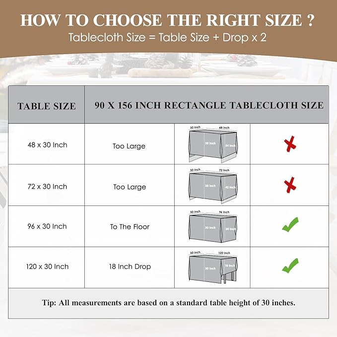 Rectangular Tablecloth 90x156 Inch 2 Pack Black Table Cloths for 8ft Stain Resistant Decorative Washable Polyester Rectangle Tablecloths for Dining Table Banquets Buffet Parties and Wedding