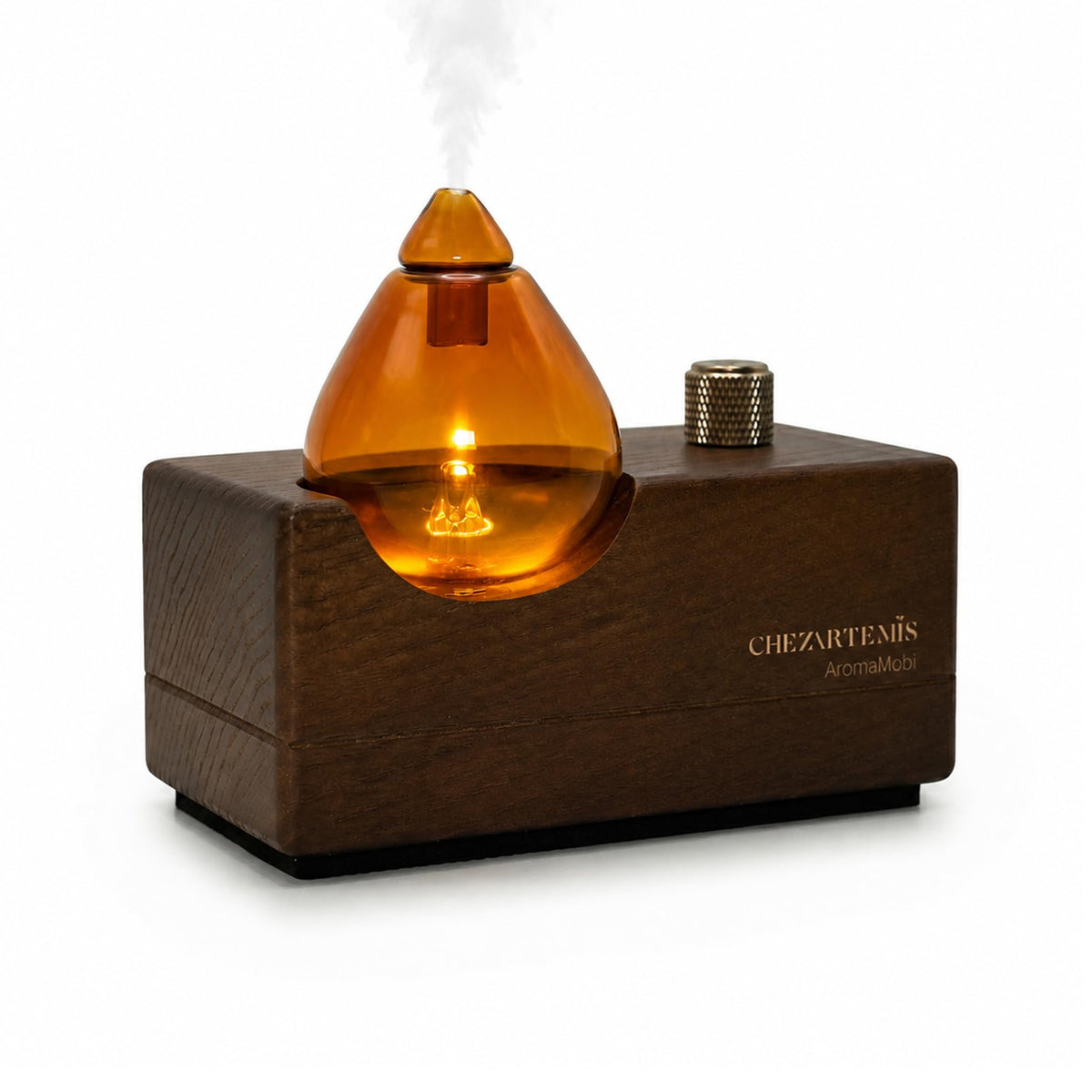 chezArtemis Amber Retro Waterless Essential Oil Diffuser for Aromatherapy