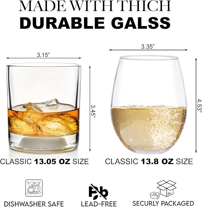 Mommy Daddy's Sippy Glass Cup for Couples,Parents,Newlywed,Stemless Wine Glass and Whiskey Glass Gifts for Women,Men,Mom,Dad,Birthday Christmas Thanksgiving Gift for Parents To Be -2