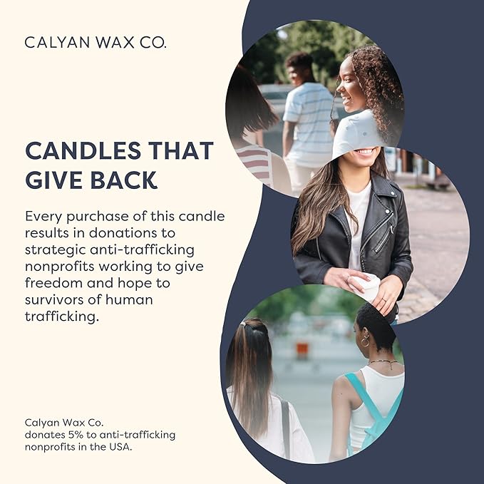 Calyan Wax Co. Lemon & Sage 3 Wick Scented Candle - 43 Hour Burn - Luxury 3 Wick Soy Candles - Non Toxic Soy Wax Candles - Long Lasting Large Glass Jar Candle for Home - 14.9oz