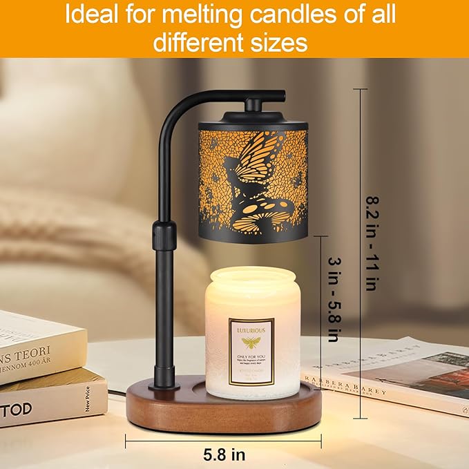 kobodon Candle Warmer Lamp with Timer,Birthday Gifts for Women Mom,Adjustable Height for Scented Jar Candles,Electric Candle Lamp Warmer for Home Decor(Flower Fairy)