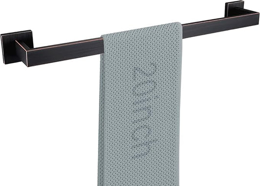 LANC ORB 20-Inch Towel Bar for Bathroom Wall Mounted Heavy Duty Square Towel Rack Oil Rubbed Bronze Towel Hanger Bath Towel Holder Towel Rail Total-22 Towel Rod, A8804ORB-5P1